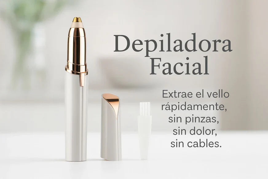 Depiladora facial de precisión indolora RECARGABLE