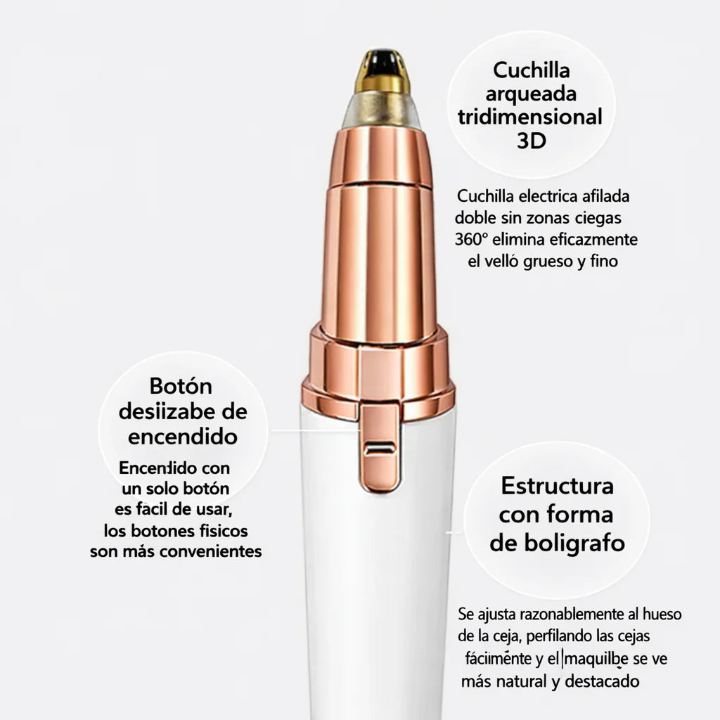 Depiladora facial de precisión indolora RECARGABLE