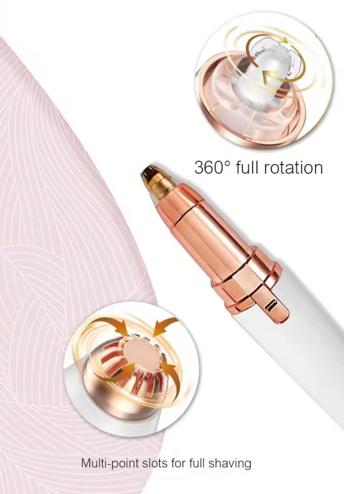 Depiladora facial de precisión indolora RECARGABLE